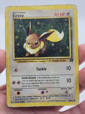 1999-2000 Pokémon TCG Eevee Team Rocket 55/82 Unlimited Common HP